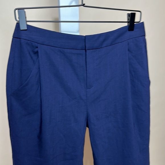 Everlane Blue Trouser Pants Size 4 Pleated waist ankle length - Picture 2 of 11